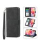 thumbnail image 3 of Funda Tipo Billetera para Samsung Galaxy A56 Carcasa Abatible con Porta Tarjetas, Bolsillo para Efectivo, Soporte Ajustable, Cierre Magnético y Correa de Muñeca Negro, 3 of 6