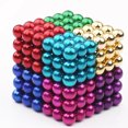 thumbnail image 3 of 216 piezas de bolas magnéticas para aliviar el estrés, juguetes educativos para hacer uno mismo, bolas magnéticas de colores con caja de hierro de 5 mm, 3 of 12