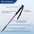 thumbnail image 2 of Rongsi Nordic Walking Trekking Poles - 2 Sticks with Anti-Shock and Quick Lock System, Telescopic, Collapsible for Hiking, Camping, Mountaineering, Backpacking, Walking, Trekking, Seniors, Women, Men, 2 of 7