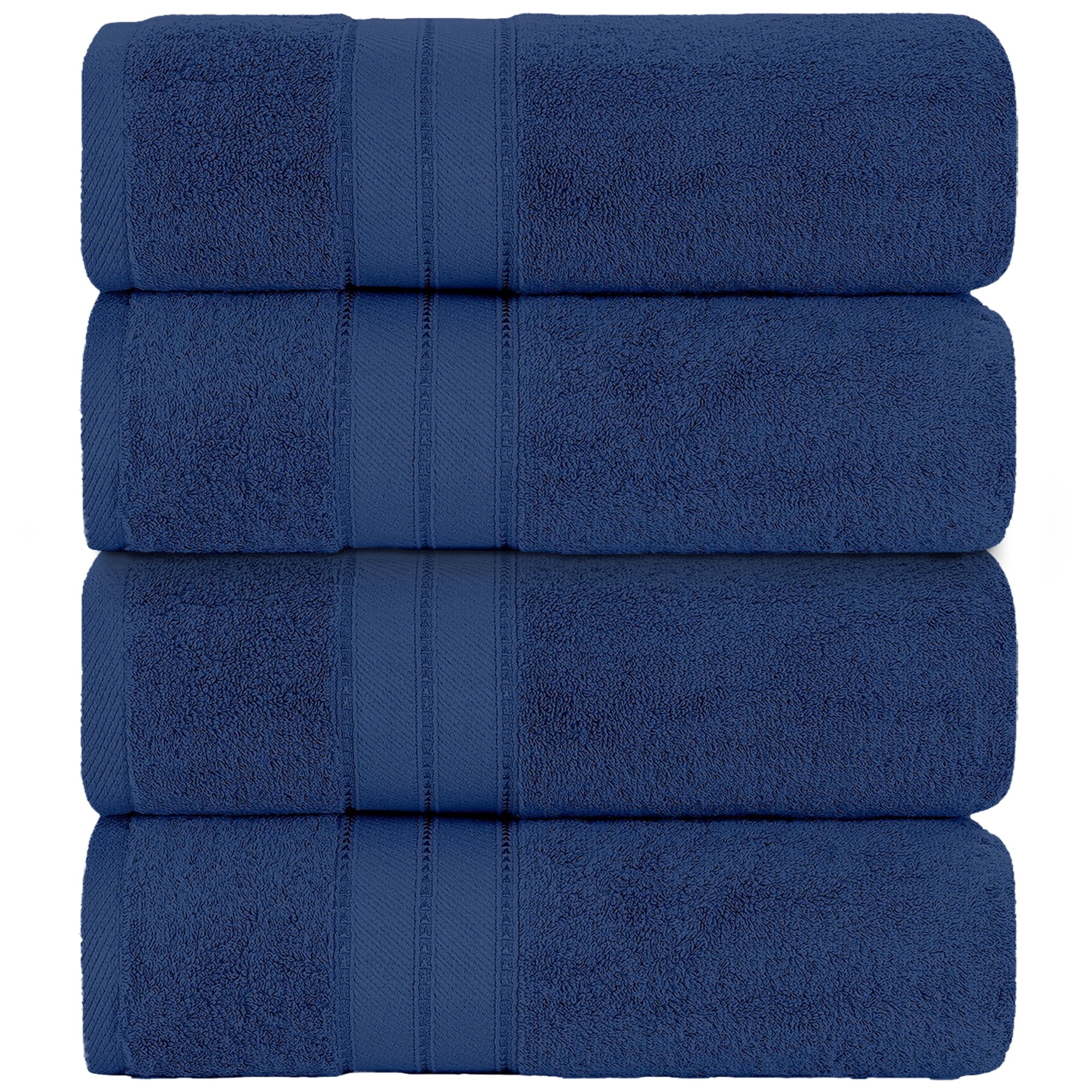 Modern Threads Spunloft Towels Solid Print Bath Towels 4 Count