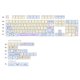 thumbnail image 1 of 133 teclas/juego de teclas PBT Teclas de teclado de personalización XDA (púrpura + amarillo), 1 of 5