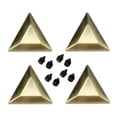 thumbnail image 1 of 4x botones traseros de tornillo de perno triangular para manualidades de cuero DIY decoración de bolsos 22x13mm - Bronce Zulema Tornillos de remache trasero, 1 of 8