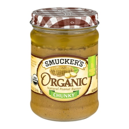 Smucker's Organic Peanut Butter Chunky, 16.0 OZ