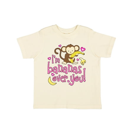 

Inktastic I m Bananas Over You Gift Toddler Boy or Toddler Girl T-Shirt