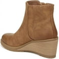thumbnail image 4 of Dr. Scholl's Shoes Womens Chloe Padded Insole Faux Suede Wedge Boots, 4 of 5