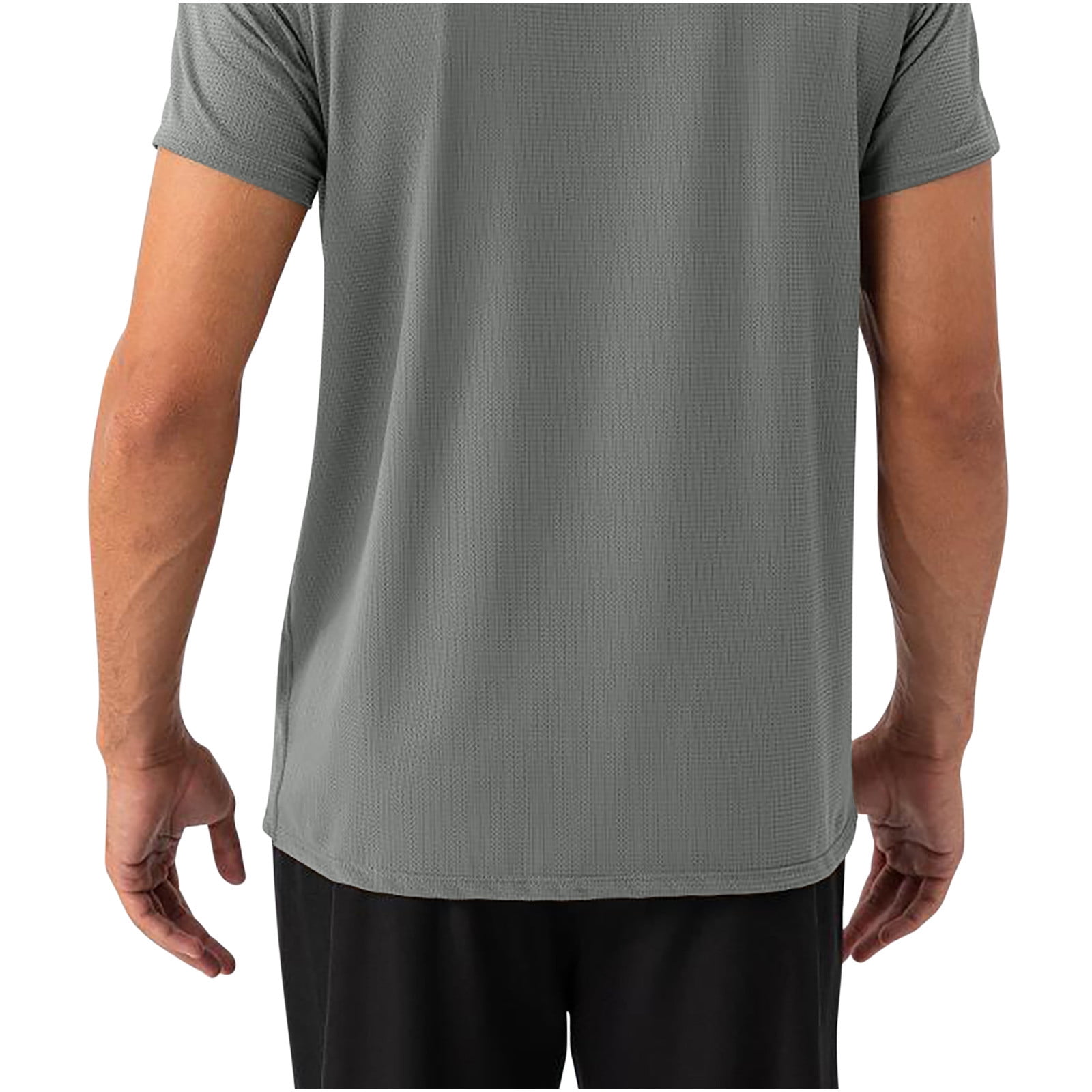 Ultrave Mens Shirts Breathable Short Sleeve Crew Neck Summer