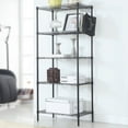 thumbnail image 2 of 5-Tier Changeable Assembly Carbon Steel Standing Shelf Units,Wire Shelving Unit for Pantry,Home,Kitchen,Garage,Size 22" x 12" x60"(Black), 2 of 6