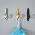 thumbnail image 2 of Nvzi Paquete de 3 ganchos para toallas y batas para baño y cocina, ganchos de pared duraderos de acero inoxidable para colgar, 2 of 4