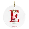thumbnail image 2 of Xihbxyly Colgante de Árbol de Navidad, Adorno Personalizado de 26 Letras, Decoración Festiva para El Hogar, Etiquetas de Regalo Versátiles, Ideal para Fiestas Navideñas, Bodas, Regalos Navideños, Jue, 2 of 3