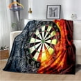 thumbnail image 3 of Fashion Dartboard Series Blanket Ice And Fire Soft Darts Pattern Portable Flannel Sofa Or Bed Dart Backboards, 3 of 5
