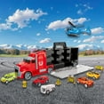 thumbnail image 2 of Kidplokio 1:24 Scale Diecast Hot Rod Car Carrier for Toy Race Cars, Boys Ages 3-8, 2 of 11