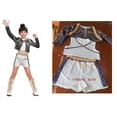 thumbnail image 1 of Disfraz de Halloween para cosplay, atuendo de escenario, conjunto para niños, atuendo de actuación de grupo de chicas brujas, conjunto de tres piezas (con cinturón y cuerda), 130 cm, 1 of 2