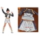 thumbnail image 1 of Disfraz de Halloween para cosplay, atuendo de escenario, conjunto para niños, atuendo de actuación para grupo de chicas cazadoras de brujas, conjunto de tres piezas (estilo cinturón y cuerda), 120 cm, 1 of 2