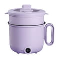 thumbnail image 1 of Olla de Cocina eléctrica con mango antiescaldaduras recubierto de 1,5 L, tapa transparente, Cocina eléctrica multifunción para el hogar, dormitorio, fiesta, enchufe AU 220V, 1 of 10