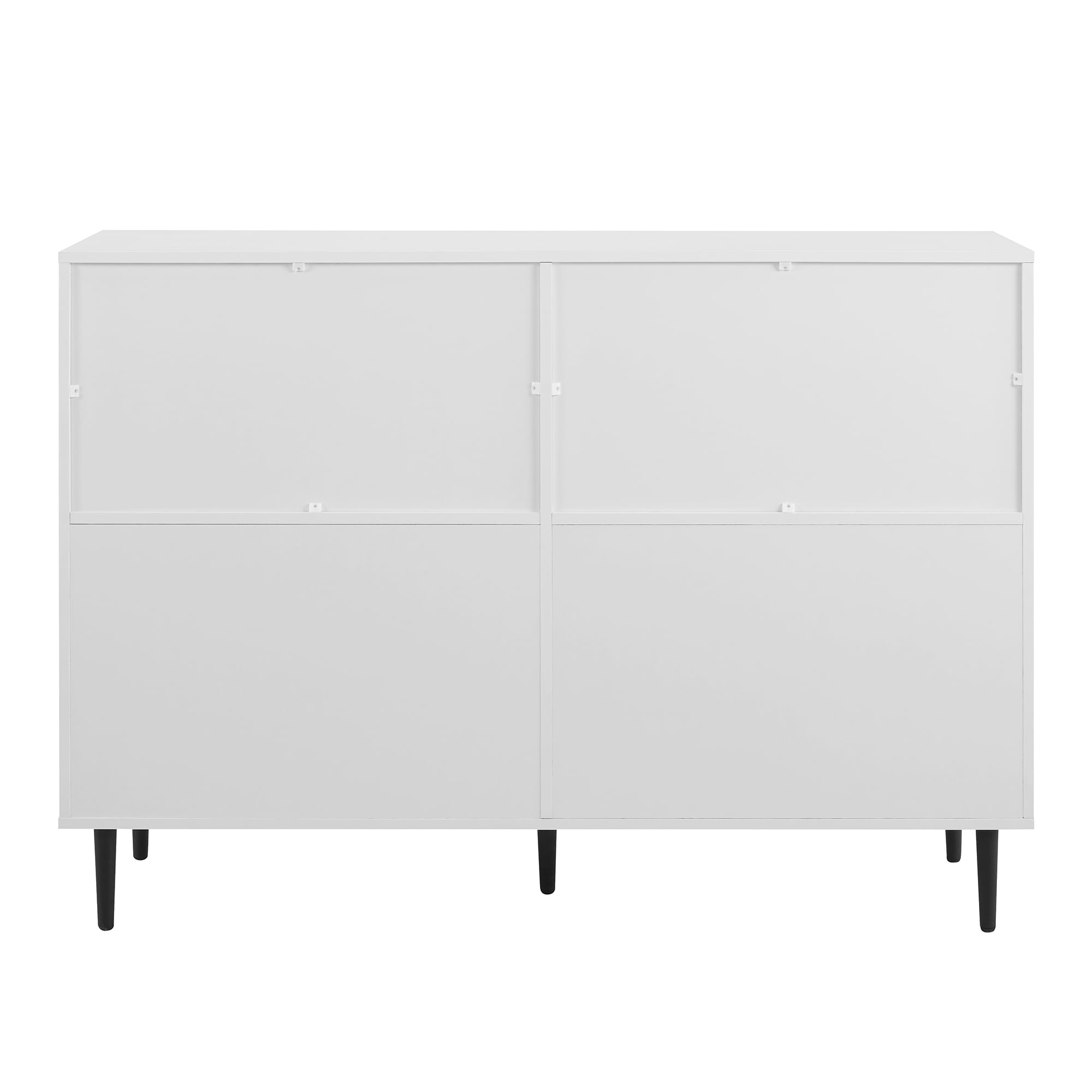 Savanna Modern Wood 6 Drawer Dresser - White/Rustic Oak