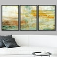 thumbnail image 2 of wall26 Framed Canvas Print Wall Art Set Green &amp; Orange Paint Stroke Display Abstract Shapes Illustrations Modern Art Bohemian Multicolor Ultra for Living Room, Bedroom, Office - 16"x24", 2 of 5