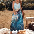 thumbnail image 2 of Mermaid Glitter Fish Scale Girls Sleeveless Dress for Women Clothing Female Women's Summer Skirt, 2 of 7
