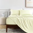 thumbnail image 4 of King Size Bed Sheets Set PC Soft Cooling Thread Count Microfiber Printed Sheet Deep Pocket Breathes Better Machine Washable Tropical Palm Tree Fronds Patterned Double, 4 of 7