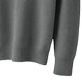 thumbnail image 5 of TKKCS Mens Mock Neck Ribbed Knit Sweater Long Sleeve Fall Winter Casual Loose Fit Soft Warm Pullover Sweaters Dark Gray M, 5 of 6