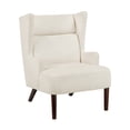thumbnail image 4 of Contemporary Beige Wingback Chair for Reading Nook | Provides Comfortable and Stylish Seating | High - density Foam and Plywood Frame | Solves the Lack of Comfortable Reading Chairs, 4 of 6