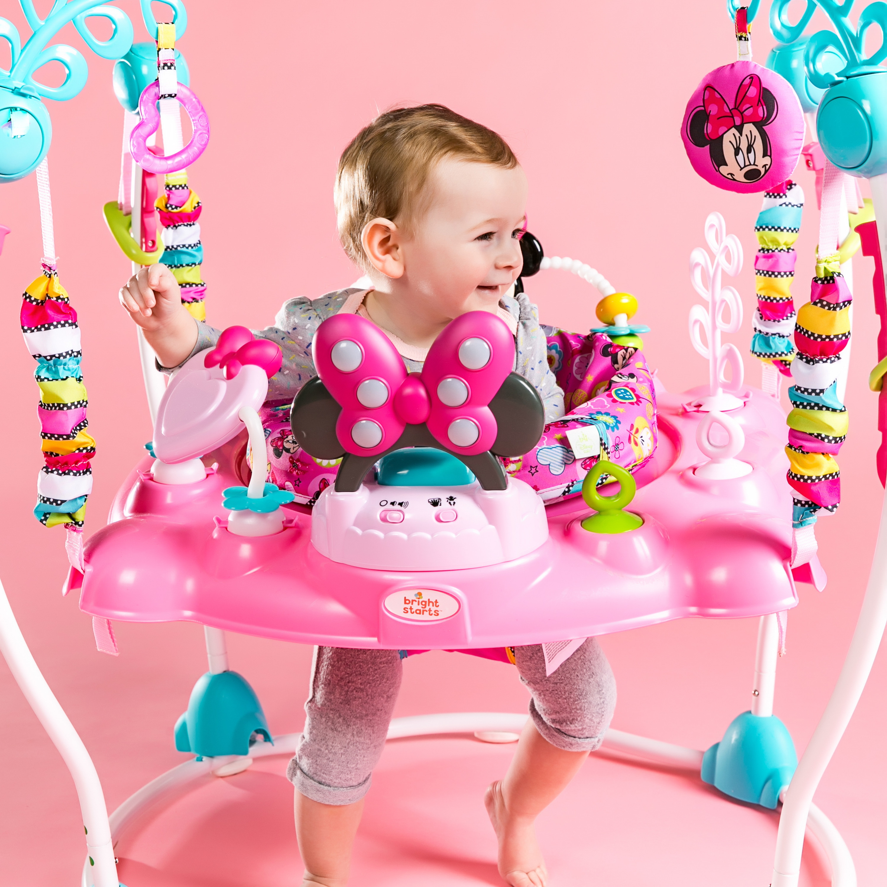 Bright Starts Disney Minnie Mouse Activity Jumper photo 2