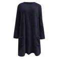 thumbnail image 5 of WILLBEST Fall Womens Tops Womens Winter Coat Loose Wool Jacket Long Sleeved with Pockets, 5 of 5