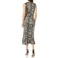 thumbnail image 2 of Parker Women's Briony Sleeveless Wrap Front Ruched Botton Dress, Neutral Python, XS, 2 of 2