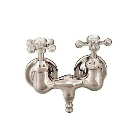 Wall Mount Tub Filler Faucet - Modern Nordic Style Bath Filler for Cast Iron & Acrylic Tubs - 3.84 GPM Flow