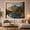 Golden Lake Cabin, variant on Golden Hour Mountains Over a Deep Blue Lake, Peaceful Digital Art for Nature Lovers, Alpine Sunset Decor, Housewarming Gift, Tapestry Wall Hanging for Bedroom and Living Room