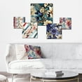 thumbnail image 2 of Designart "Embrace Of Royal Stripes" Abstract Wall Art Set Of 5 - Gold Modern Office Room Metal Wall Art Set, 2 of 6