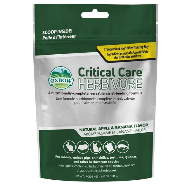 Fórmula auxiliar de alimentación Oxbow Critical Care Herbívore 141 g