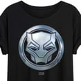 thumbnail image 3 of Marvel Black Panther - Circle Logo - Women's Oversized Graphic T-Shirt, 3 of 5