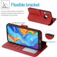 thumbnail image 2 of for Huawei P30 Lite Case Sturdy PU Leather Wallet Flip Case Magnetic Clasp with Cash Credit Card Slots Huawei P30 Lite Phone Case (Red), 2 of 8