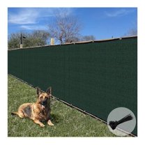 Sunrise 8' x 21' Privacy Fence Screen with Grommets, Outdoor Windscreen Fence Covering Privacy Screen UV Blockage for Backyard Garden Patio, Zip Ties Included (Green)