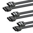thumbnail image 1 of Cable SATA Mbiydeg para datos de disco duro SSD, 6 Gbps, 38 cm, paquete de 3 unidades, negro, 1 of 8