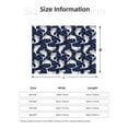 thumbnail image 5 of Yiaed Angry Shark Print Blanket Throw Blanket Soft Cozy Flannel Blanket for Home Bed Sofa Couch Chair-80"x60", 5 of 6