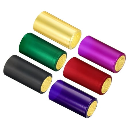 

Uxcell 30mm/1.18 PVC Heat Shrink Wine Bottle Caps Sleeves 6 Colors 180Pack