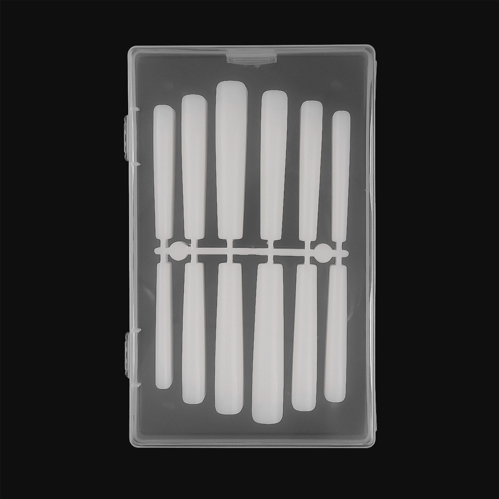 JNANEEI Square Nail Tips120x Full Cover Nail Tips No C Curve,Long