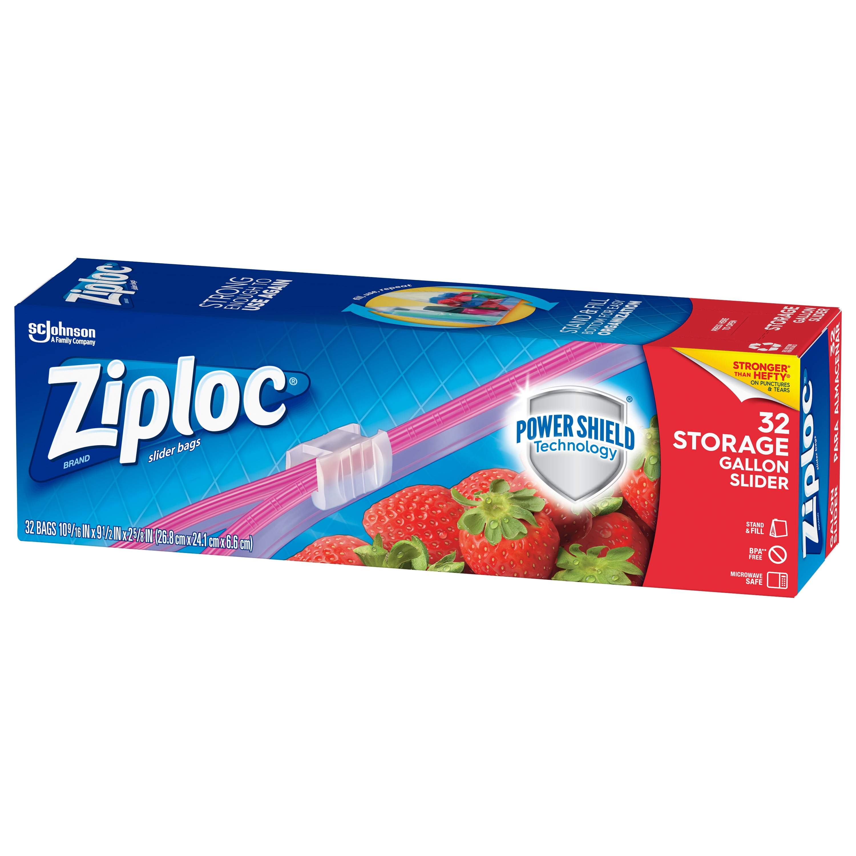 Ziploc Storage Slider Gallon Bags : Target
