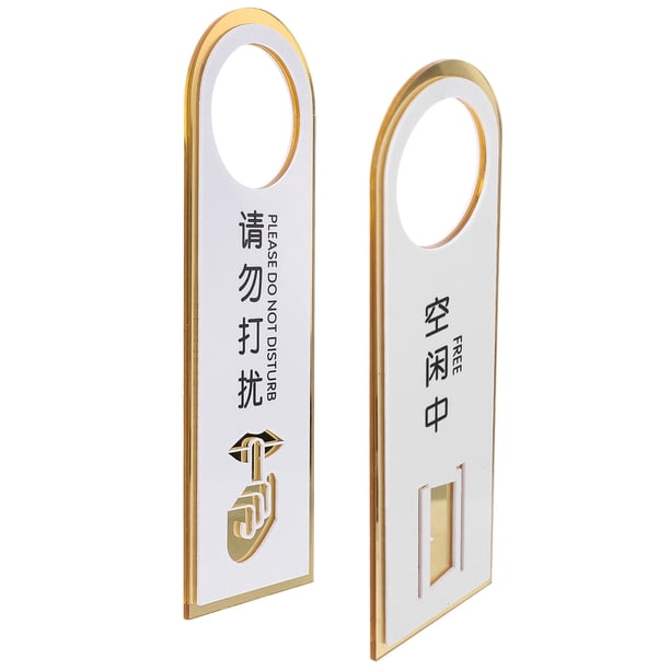 Houderco Señal De Puerta Do Not Disturb Para Ambientes Y Habitaciones En Acrílico