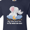 thumbnail image 4 of Inktastic My Oma Loves me to the Moon and Back Elephant Family Youth T-Shirt, 4 of 5