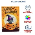 thumbnail image 5 of America Forever Black Kitty Halloween House Flag Double Sided Vertical 28 x 40 inches, Happy Halloween House Flag, Jack O'lantern House Flag, for Outdoors, Yard, Porch Fall Season, 5 of 5
