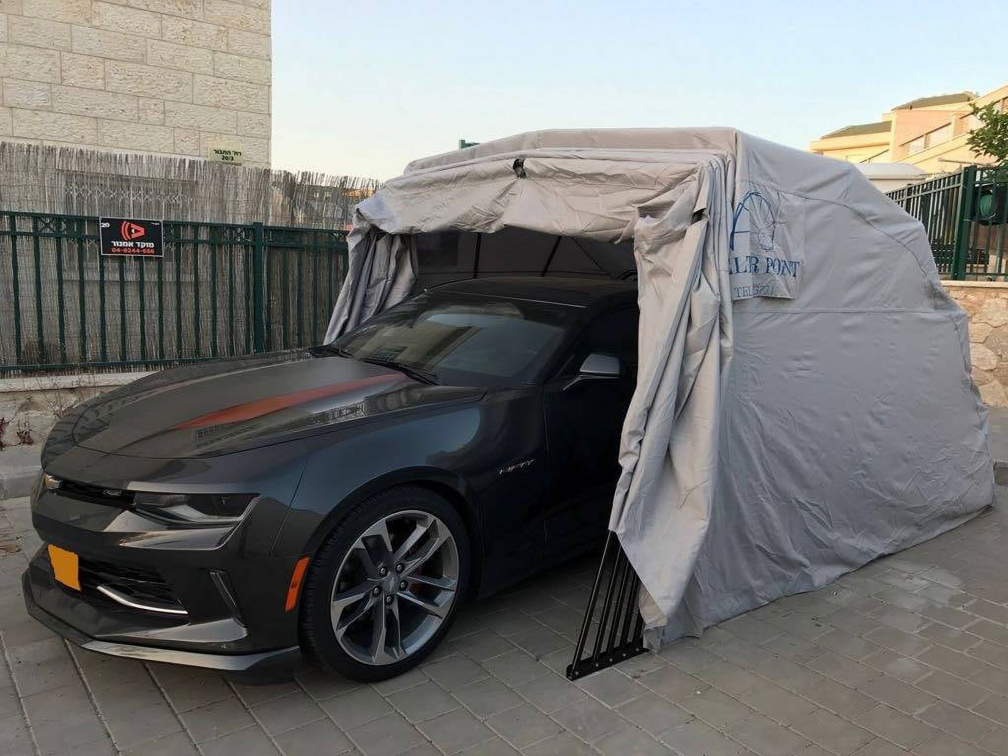 Ikuby All Weather Proof Carport, Car Shelter, Car Canopy, Car Garage, Car shed, Car House, Car Park, Foldable, Retractable, Lockable, Durable Shelter