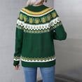 thumbnail image 4 of Halloween Womens Long Sleeve Sweater Pumpkin Pattern Long Sleeve Knit Sweater Crewneck Casual Pullover Top for Fall Pullover Sweaters for Women, 4 of 7