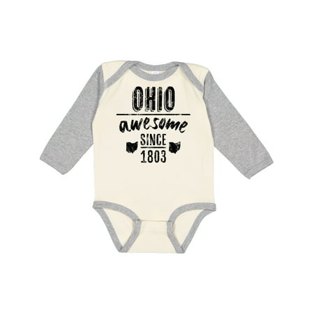 

Inktastic Ohio Awesome Since 1803 Gift Baby Boy or Baby Girl Long Sleeve Bodysuit
