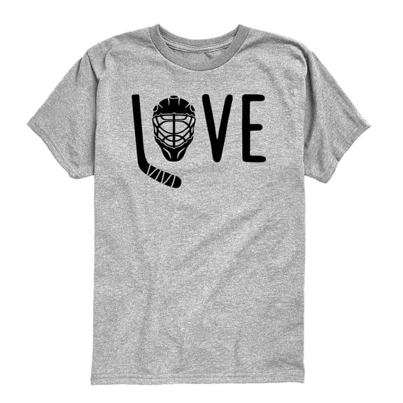 Instant Message - Love Hockey - Toddler Boys Short Sleeve Graphic T-Shirt