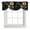 Black, variant on Tie Up Valance You Are My Sunshine Valances for Windows Yellow Sunflowers Cute Bees Heart Black Balloon Shade Valance Window Treatment Short Curtain Valances for Living Room Kitchen Bedroom 42"x12"