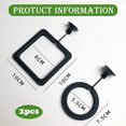 thumbnail image 2 of ShenMo 2 Piece Fish Feeding Ring, Aquarium Fish Feeding Ring, Fish Feed Safety Feeder with Suction Cups (Square Round), 2 of 5
