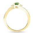 thumbnail image 2 of SZUL Women's Pear Shaped Green Amethyst and Diamond Tierra Ring in 10K Yellow Gold, 2 of 5