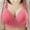 Pink, variant on Azrian Plus Size Bras,Womens Bra,Woman's Fashion Bowknot Printing Comfortable Hollow Out Bra Underwear No Rims on